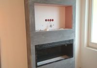 Облицовка камина крупноформатным керамогранитом 18 линя В.О. 1